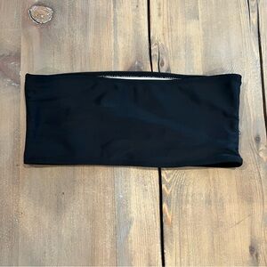 SHEIN Black Bandeau Bikini Top